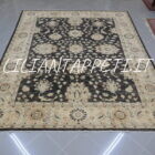 tappeto orientale ziegler decorativo da sala fondo nero 303x249 cm
