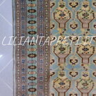tappeto persiano bukhara turcomanno fondo chiaro in lana su seta 202x148 cm