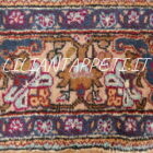 tappeto turco kayseri da salotto fondo color vinaccio in lana 305x197 cm