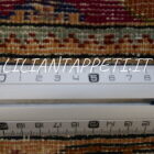 tappeto turco kayseri da salotto fondo color vinaccio in lana 305x197 cm