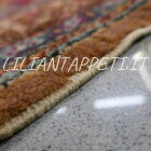 tappeto turco kayseri da salotto fondo color vinaccio in lana 305x197 cm