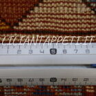 tappeto caucasico kazak bordcialu da salotto molto allegro e colorato in lana 236x166 cm