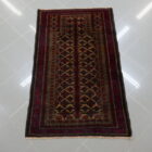piccolo tappeto preghiera Khorasan baluci Persia fondo beige