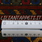 tappeto afghano bukhara ersari da salotto fondo blu marrone in lana 215x150cm