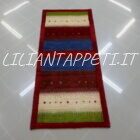passatoia fondoletto persiano gashgai kashkuli fondo multicolore in lana 192x82 cm
