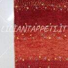 passatoia fondoletto persiano gashgai kashkuli fondo rosso bordeaux in lana 190x73 cm