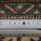 tappeto passatoia fondoletto kazak afghano fondo chiaro 183x61 cm