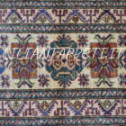 tappeto passatoia fondoletto kazak afghano fondo chiaro 183x61 cm
