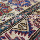 tappeto passatoia fondoletto kazak afghano fondo chiaro 183x61 cm
