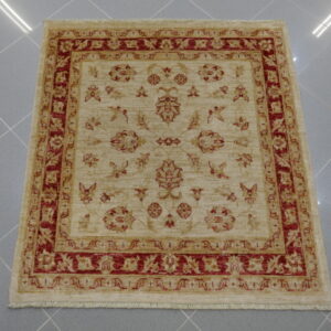 tappeto orientale ziegler fondo avorio quadrato da ingresso o scendiletto