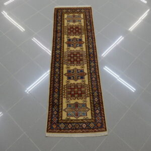 tappeto passatoia fondoletto kazak afghano fondo chiaro