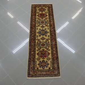 tappeto passatoia fondoletto kazak afghano fondo chiaro