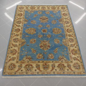 tappeto orientale ziegler azzurro da salotto