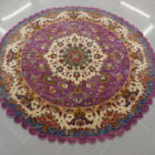 tappeto ziegler rotondo da salotto color lilla diametro 2metri