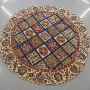 tappeto ziegler rotondo da salotto multicolore diametro 2 metri