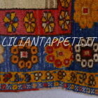Antico tappeto Konya a preghiera Turchia centrale XIX secolo lana su lana 150x117 cm
