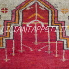 Antico tappeto Konya a preghiera Turchia centrale XIX secolo lana su lana 150x117 cm