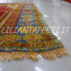 Antico tappeto Konya a preghiera Turchia centrale XIX secolo lana su lana 150x117 cm