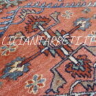 tappeto persiano lilian piccolo fondo salmone, rosa dughi 144x111 cm