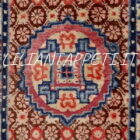 piccolo antico tappeto tibet del primo 900 118x61 cm