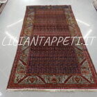 Antico Zanjan Fondo Blu a Boteh – Tappeto Persiano XIX Secolo 295x157 cm
