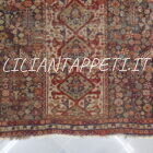 Antico tappeto persiano Gashgai Shekarlu della prima metà del XIX secolo, iconografia nomade arcaica, colori naturali, lana su lana 243x133 cm