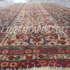 Antico tappeto persiano Gashgai Shekarlu della prima metà del XIX secolo, iconografia nomade arcaica, colori naturali, lana su lana 243x133 cm