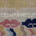 tappeto cinese antico ningxia a draghi fondo chiaro in lana 217x155 cm