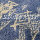 tappeto marocchino moderno da salotto color azzurro lana su cotone 223x181 cm