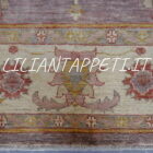 tappeto afghano ziegler colori pastello lilla da salotto in lana su cotone 300x204 cm