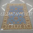 tappeto orientale ziegler azzurro da salotto in lana 200x149 cm
