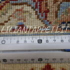 tappeto orientale ziegler azzurro da salotto in lana 200x149 cm