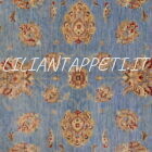 tappeto orientale ziegler azzurro da salotto in lana 200x149 cm