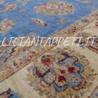 tappeto orientale ziegler azzurro da salotto in lana 200x149 cm