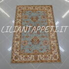 tappeto ziegler piccolo color azzurro lana su cotone 153x101 cm