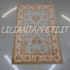 tappeto ziegler piccolo color azzurro lana su cotone 153x101 cm