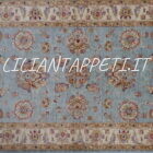 tappeto ziegler piccolo color azzurro lana su cotone 153x101 cm