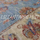 scendiletti orientali ziegler color azzurro in lana circa 90x60 cm