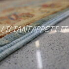 scendiletti orientali ziegler color azzurro in lana circa 90x60 cm