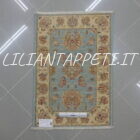 scendiletti orientali ziegler color azzurro in lana circa 90x60 cm