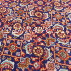 piccolo tappeto persiano bijar fondo blu motivo herati 85x73 cm