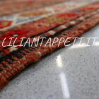 tappeto antico caucaso ghendje tutto lana fondo rosso molto naif 156x131 cm