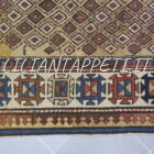 antico tappeto caucasico mogan fondo giallo 170x114 cm