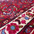 tappeto persiano hamadan, hosseinabad fondo rosso lana su cotone da ingresso 150x108 cm