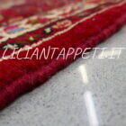 tappeto persiano hamadan, hosseinabad fondo rosso lana su cotone da ingresso 150x108 cm