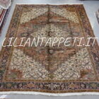 tappeto persiano Heriz grande da sala geometrico 345x267 cm in lana