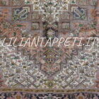 tappeto persiano Heriz grande da sala geometrico 345x267 cm in lana