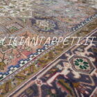 tappeto persiano Heriz grande da sala geometrico 345x267 cm in lana