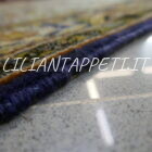 tappeto persiano kum a preghiera motivo albero della vita fondo azzurro 164x107 cm