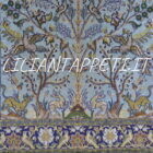 tappeto persiano kum a preghiera motivo albero della vita fondo azzurro 164x107 cm